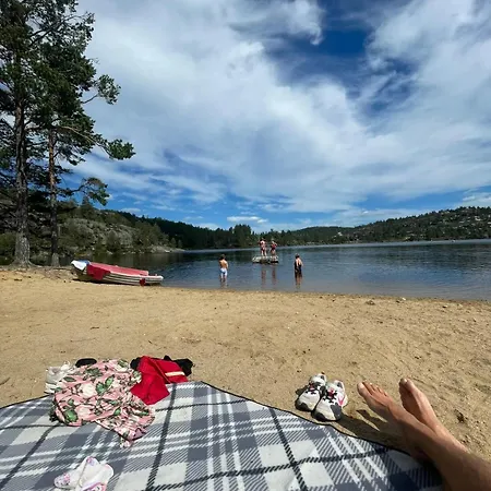 Semesterbostad Modern With Sauna Drangedal